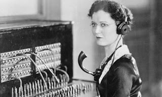 Vintage Phone Operators Image Humor