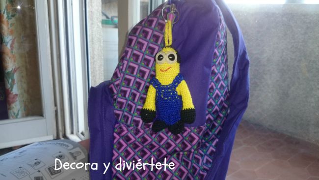 amigurimi , minions , llavero , manualidades , ganchillo , crochet
