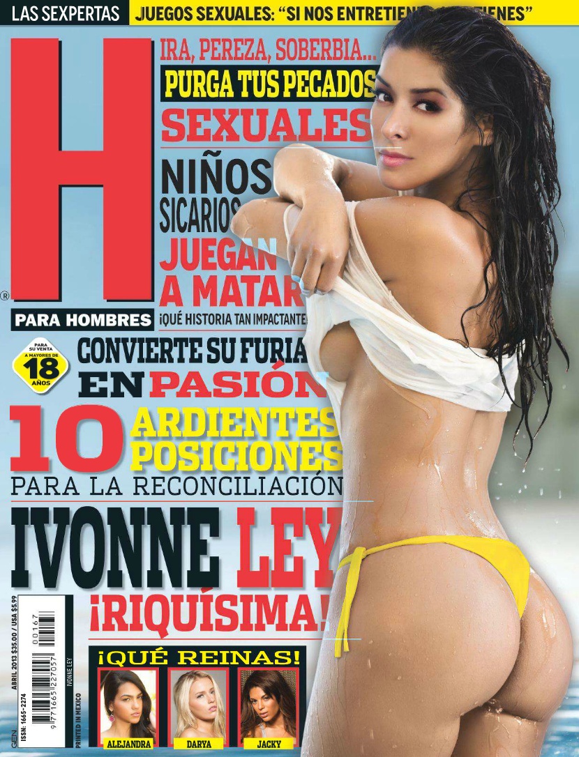 Ivonne Ley - H para Hombres Mexico, April 2013.