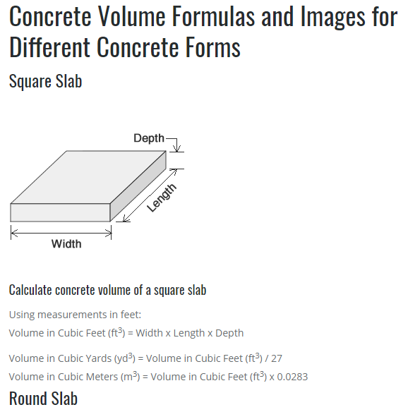 How to estimate concrete in cubic yards Engineering Feed