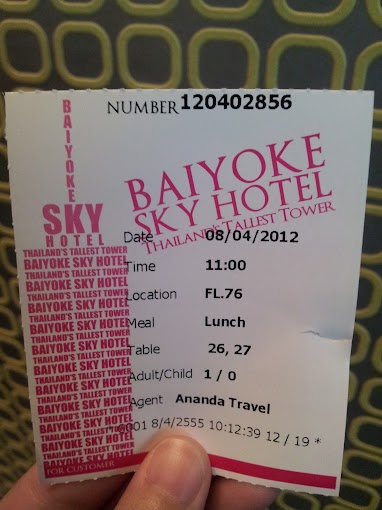 泰國遊記Day 5 - 5.1 Baiyoke Sky Hotel + 自助餐