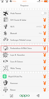 Cara Menampilkan Presentase Baterai Oppo All Series