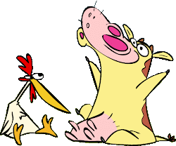 vaca frango cartoon cow chicken network os turma quase melhores especial cia dos gifs đa từ lưu google