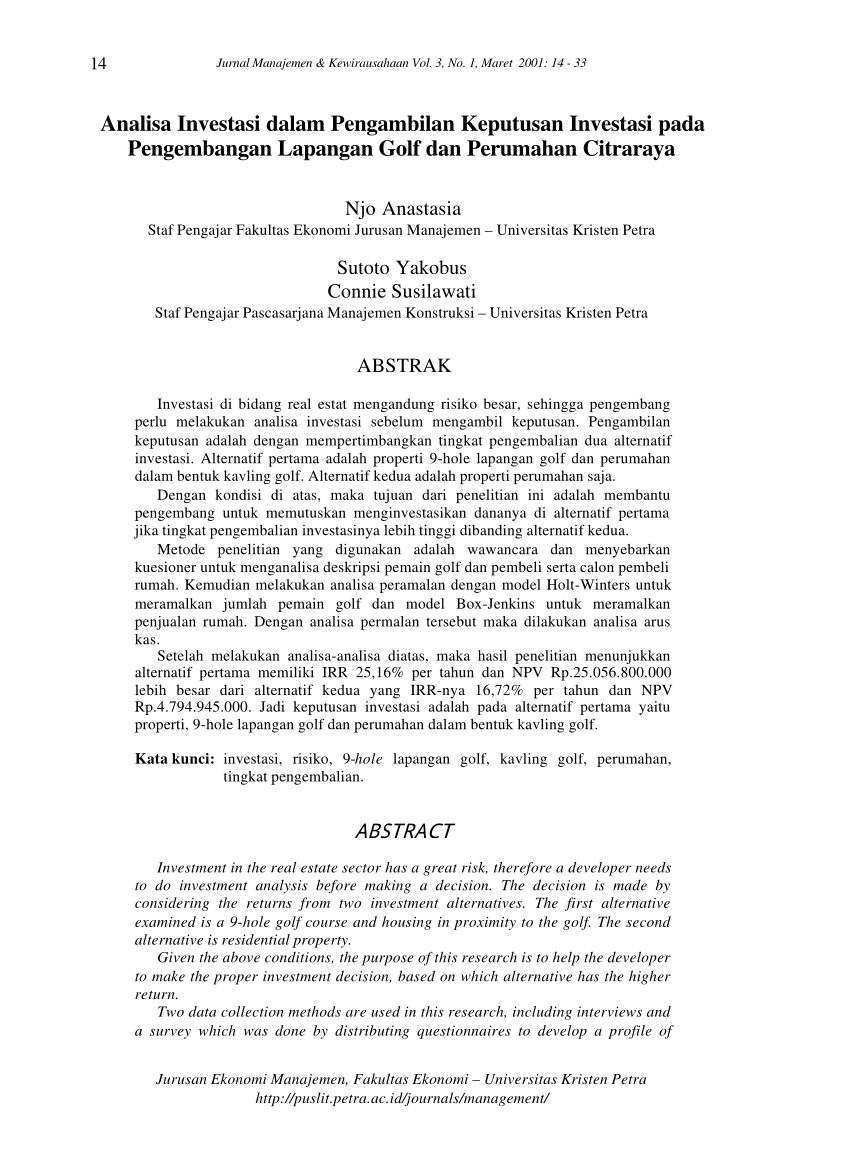 keputusan investasi wood scribd indo