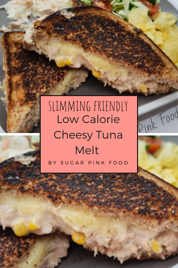 Low Calorie Cheesy Tuna Melt Sugar Pink Food Healthy & Slimming