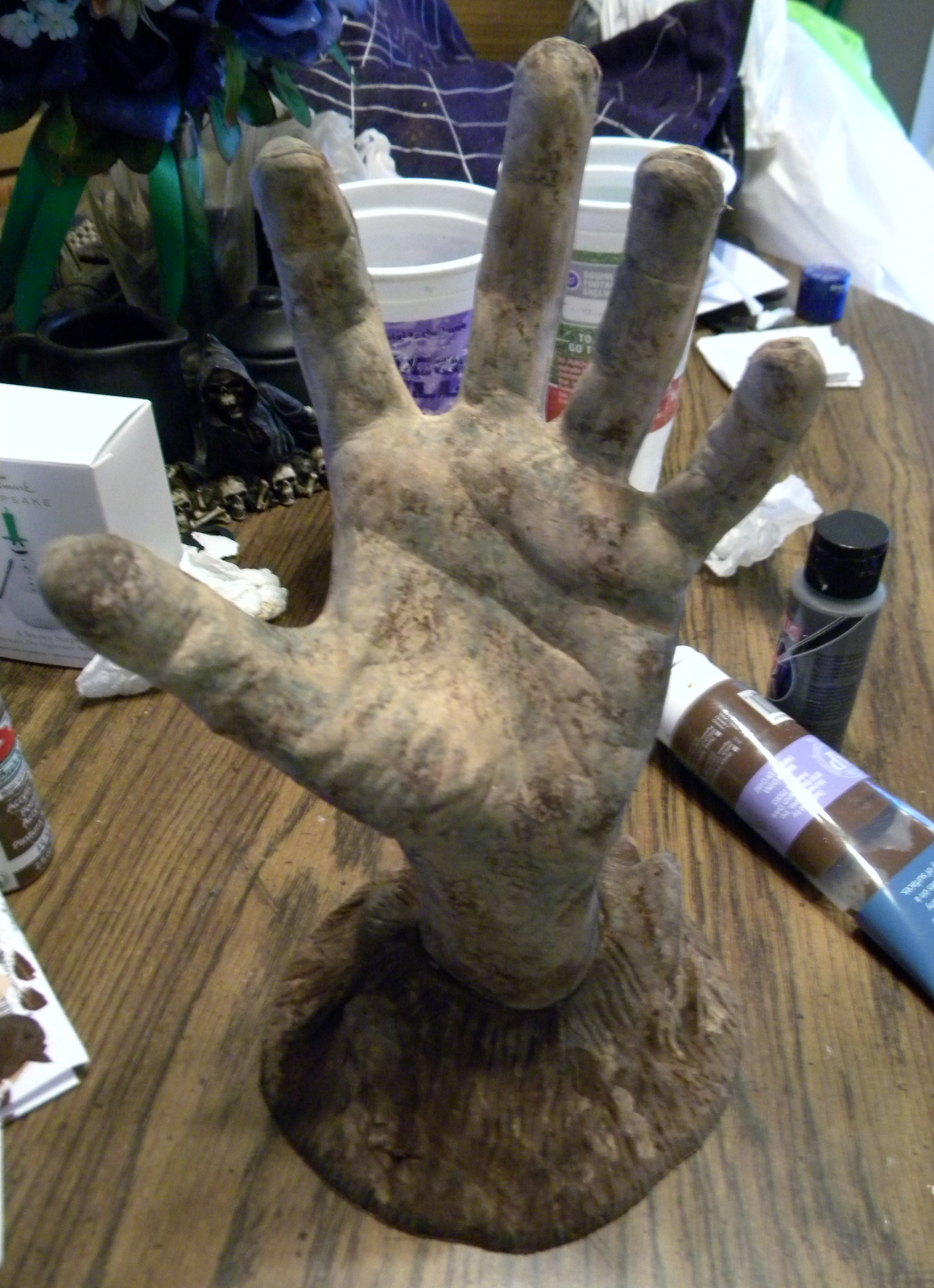 Introverted Wife Zombie Hand Paint Job