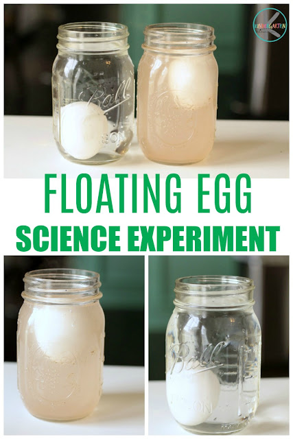  Egg Experiment is a fun way for kids to explore density with a Sink or Float Experiment. This floating egg experiment is a simple science experiment for kids of all ages from toddler, preschool, pre-k, kindergarten, first grade, and 2nd grade students. ,Have a blast learning about density for kids with a why do eggs float in saltwater project perfect for spring and Easter Science when eggs are cheap!