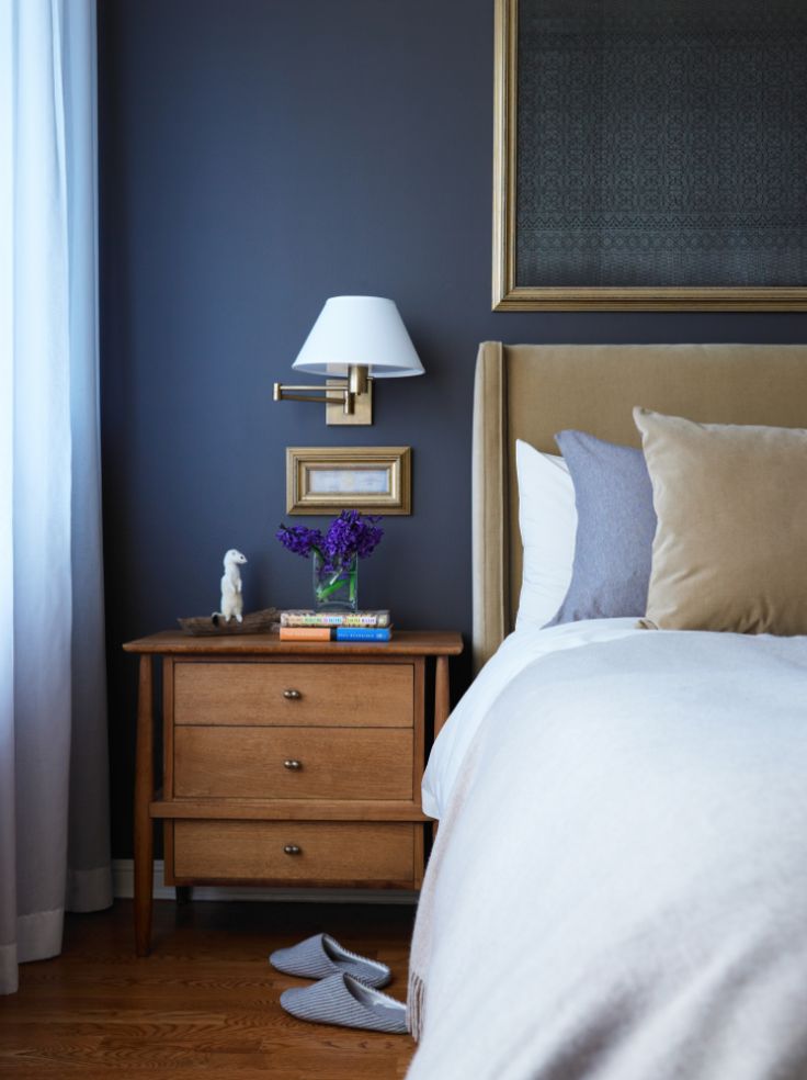 Spicer + Bank: by Allison Egan: Dark + Stormy: Deep Blue Walls