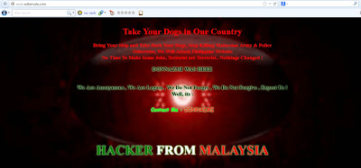 Laman Web sultansulu.com Kena Hack Dengan Hacker Malaysia