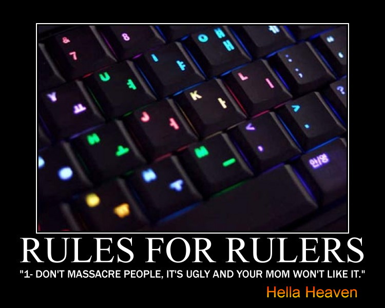Hella Heaven Hella Heaven's Rules for Rulers