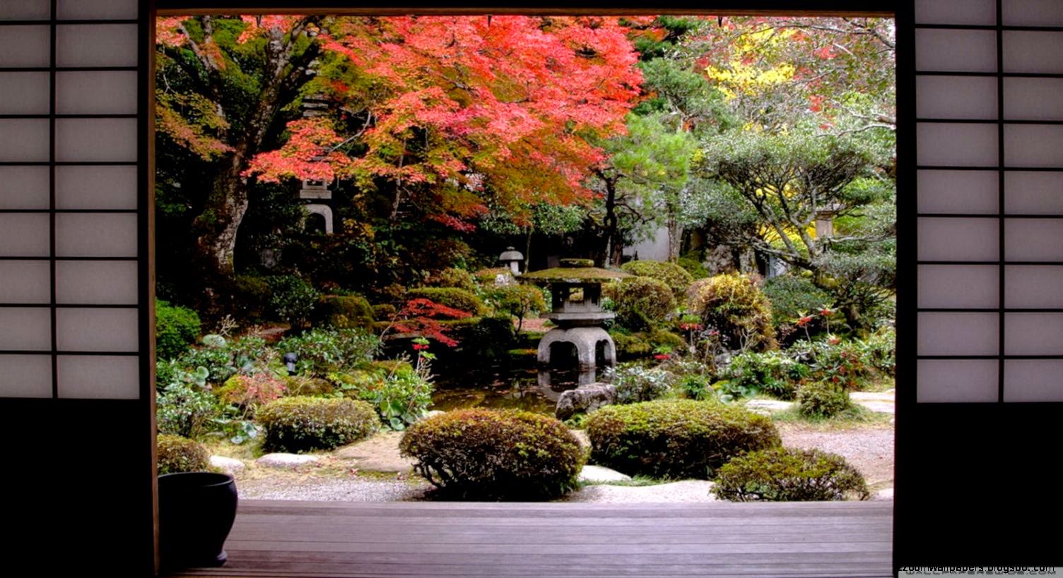 Japanese Garden Desktop Background | Zoom Wallpapers