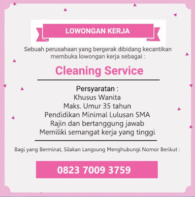 Lowongan Kerja Terbaru Cleaning Service Di Roemah Lulur Spa Medan Juli 2021 Berita Medan Hari Ini