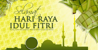 kartu ucapan dan Foto DP BBM terbaru Ucapan Selamat Leabaran dan Hari Raya Idul fitri 3d