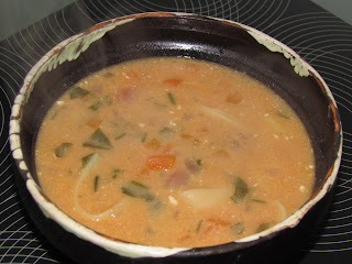 Ciorba de legume dreasa cu smantana / Vegetable soup seasoned with sour cream
