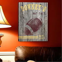 Personalized Man Cave Canvas Print