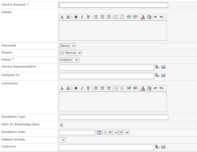 SharePoint standard form