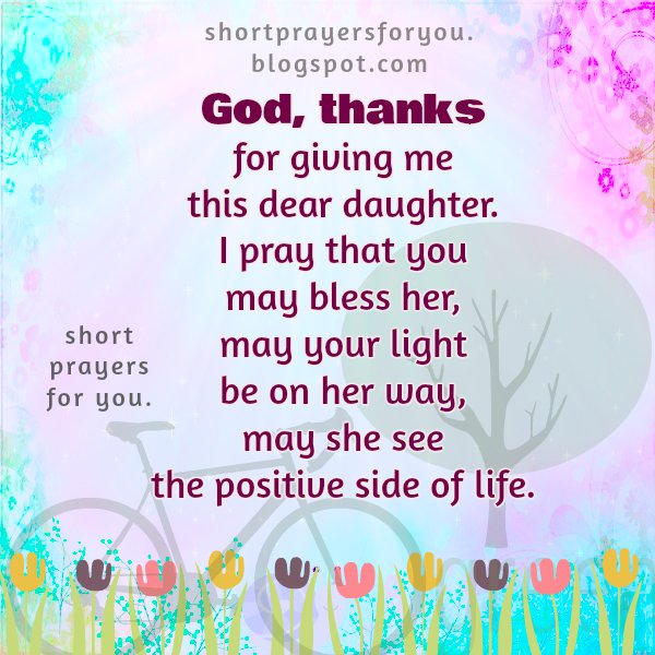 Short Prayer for my Daughter