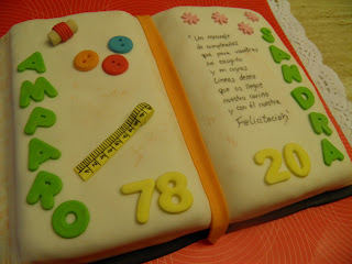 PASTELES PERSONALIZADOS FONDANT MAITEYOL MOLINS DE REI BAIX LLOBREGAT  LIBRO 2D
