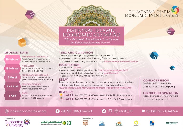 Lomba Essay National Islamic Economic Olympiad GSENT 2019 Mahasiswa Gratis Lomba Essay National Islamic Economic Olympiad GSENT 2019 Mahasiswa Gratis