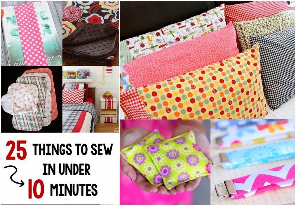 25 Things to Sew in Under 10 Minutes DIY Craft Projects