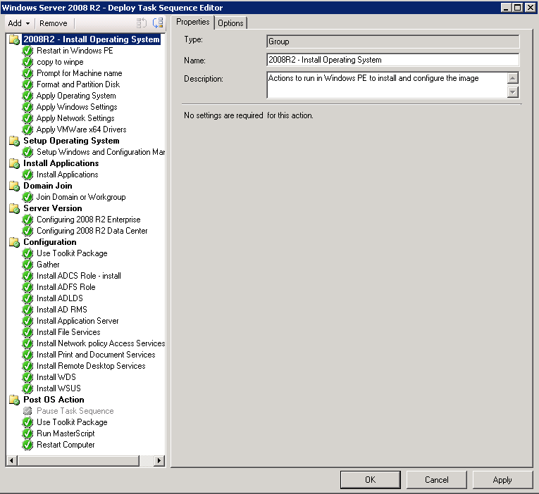 Venu Singireddy's blog: Sample SCCM Task Sequence for Windows Server