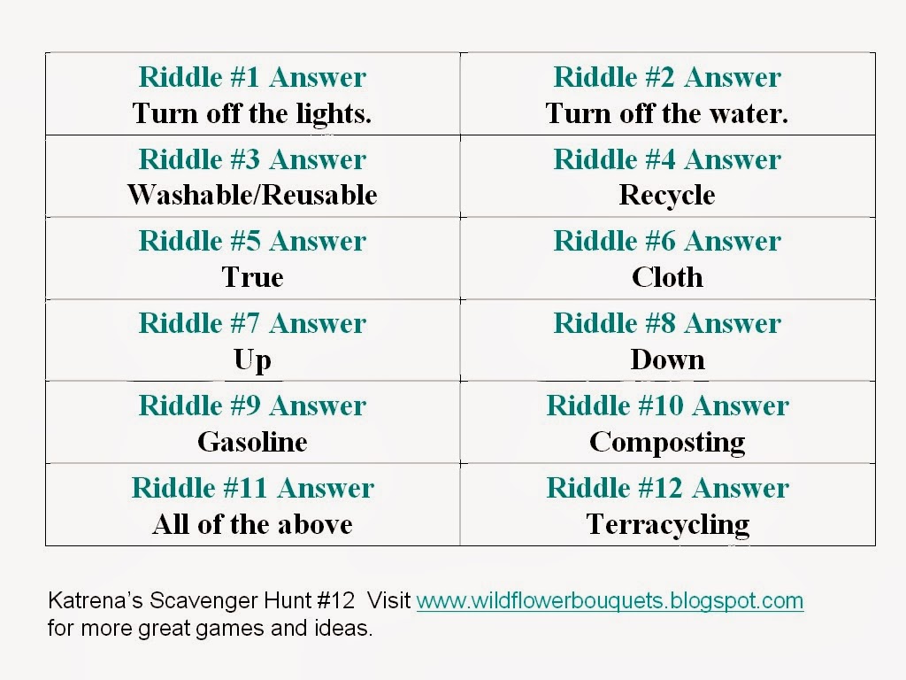 Wildflower Bouquets – Enjoy Simple Pleasures: Katrena's Scavenger Hunt ...