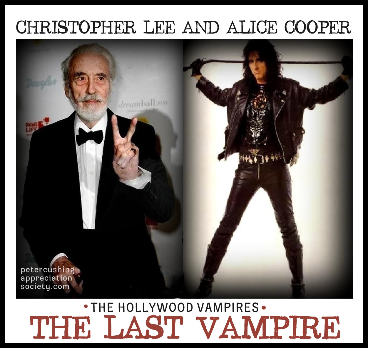  (PCASUK): NEWS: CHRISTOPHER LEE JOINS  HOLLYWOOD VAMPIRES AND ALICE COOPER FOR LAST RECORDED SONG