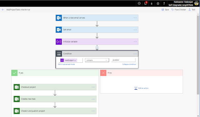 MSFlow - Adding Tasks To Office365 Project Online Plans