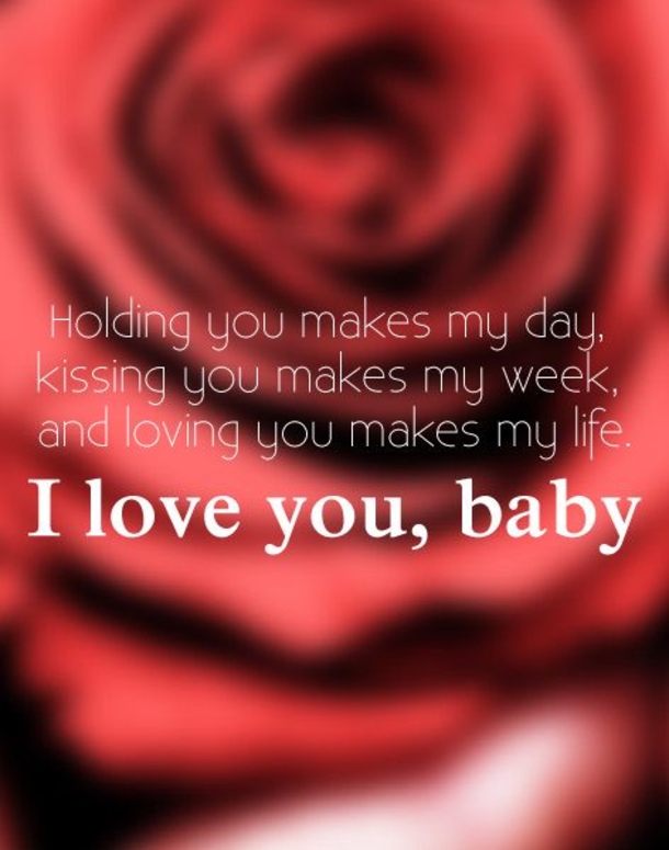 I Love You baby Sweet Valentines Day Quotes And Sayings
