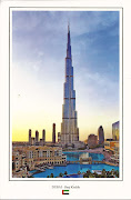 Burj Khalifa is a skyscraper in Dubai, United Arab Emirates, . (uae )