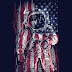 Astronaut Flag : T-shirt Design