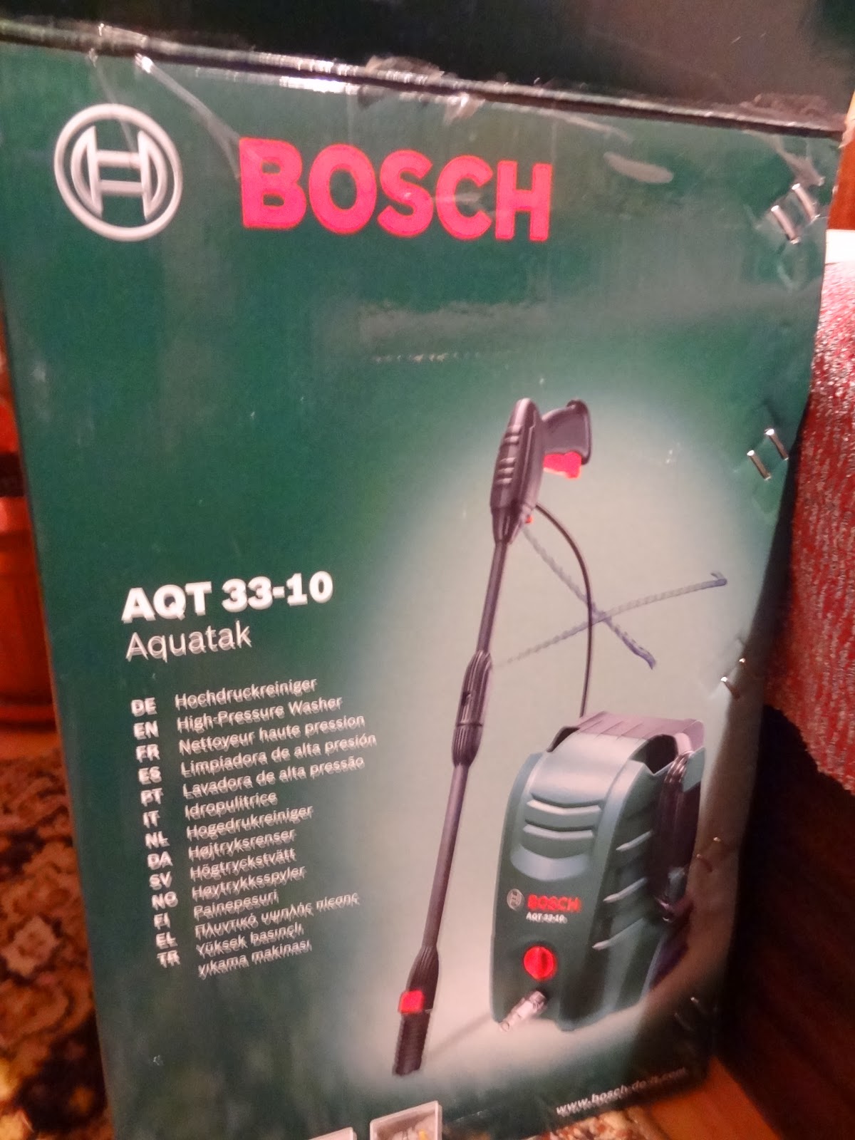 Bosch AQT 3310 high pressure washer specifications and review