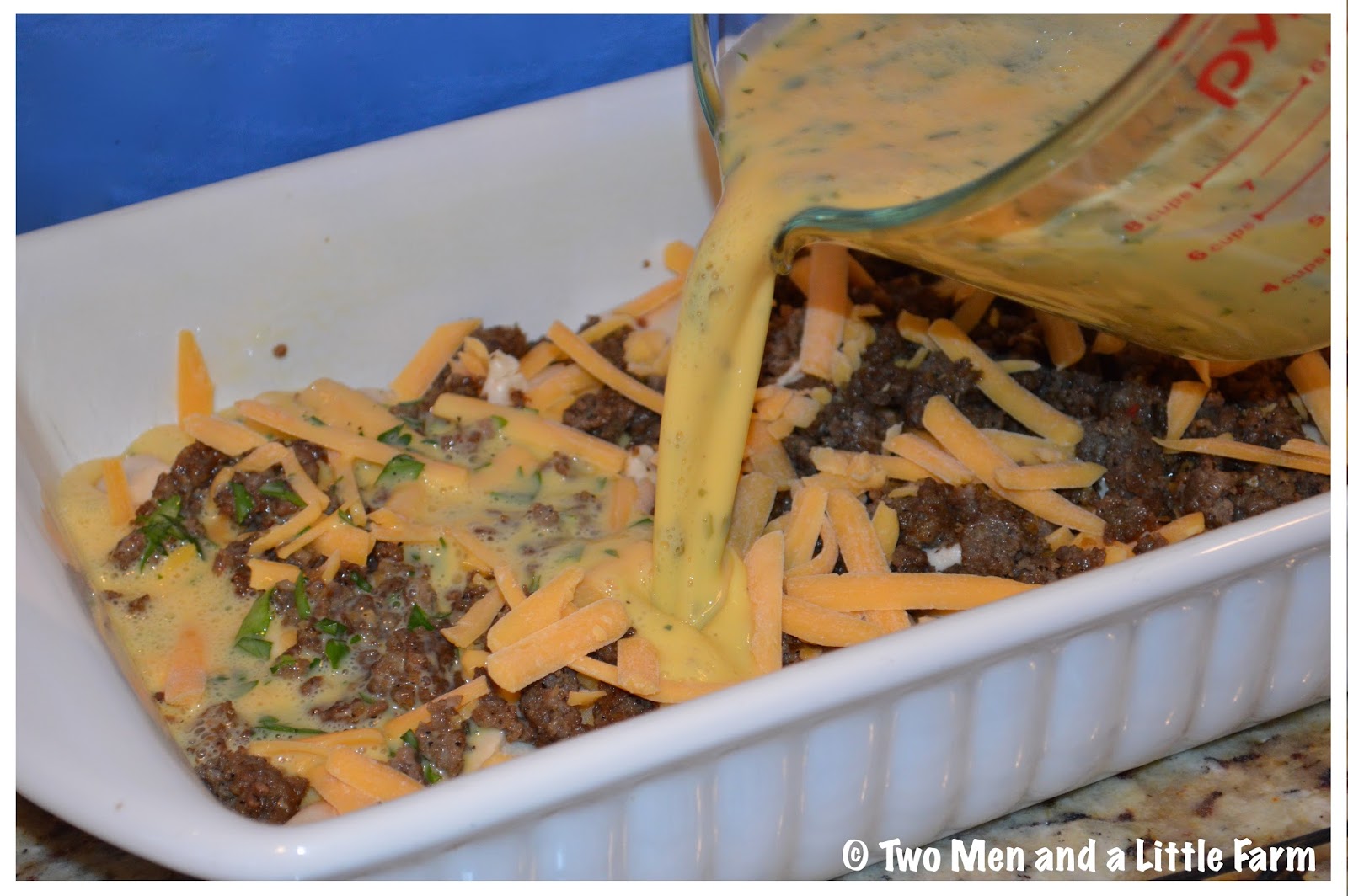 Two Men and a Little Farm: BREAKFAST BISCUIT CASSEROLE RECIPE