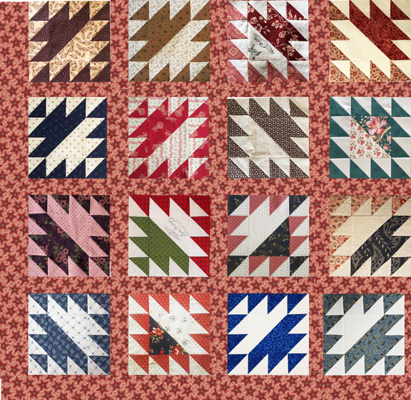 Civil War Quilts Block 2 Some Virtual Quilts