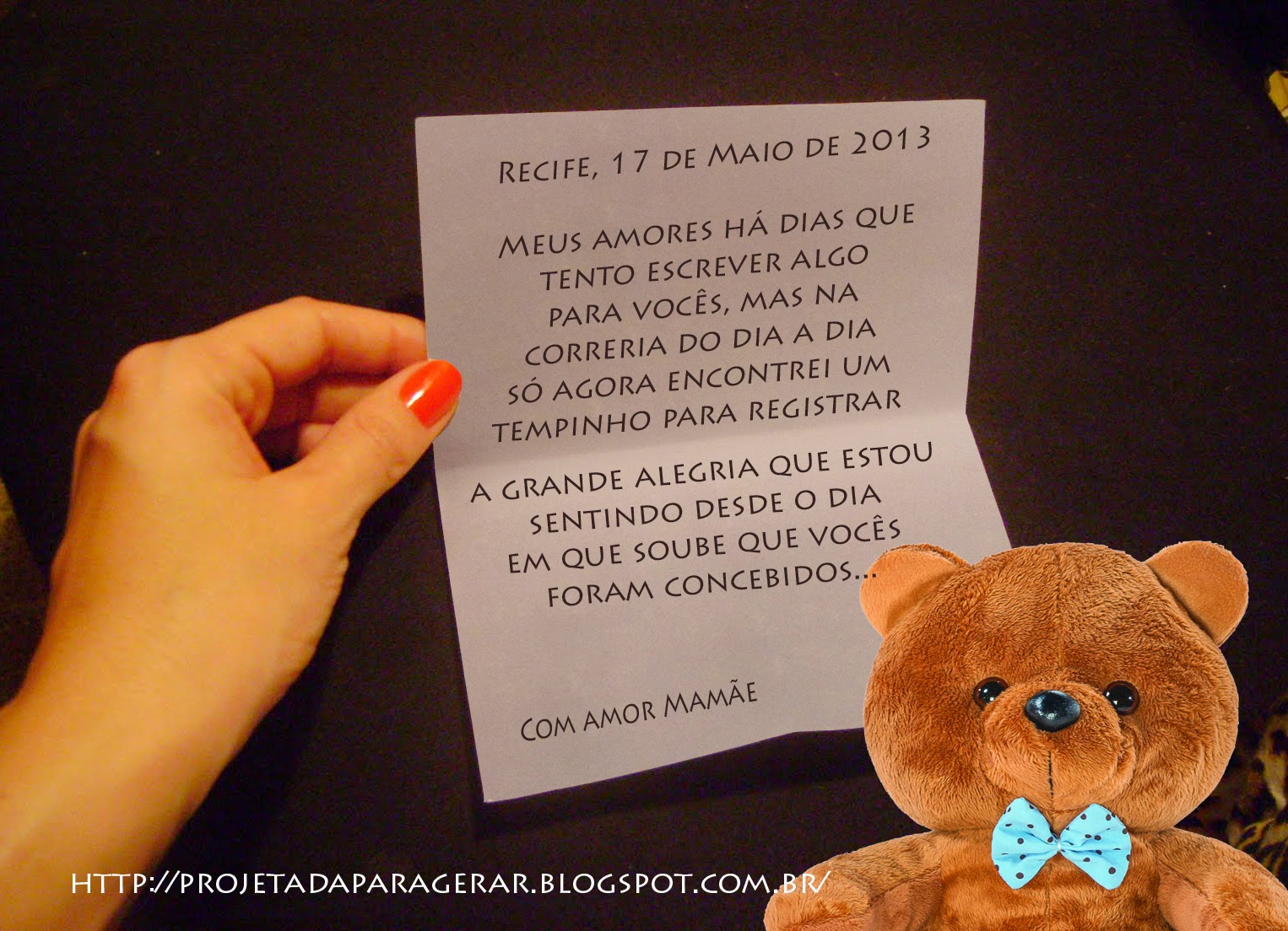 Meu sonho mais lindo: Cartinha aos meus bebês