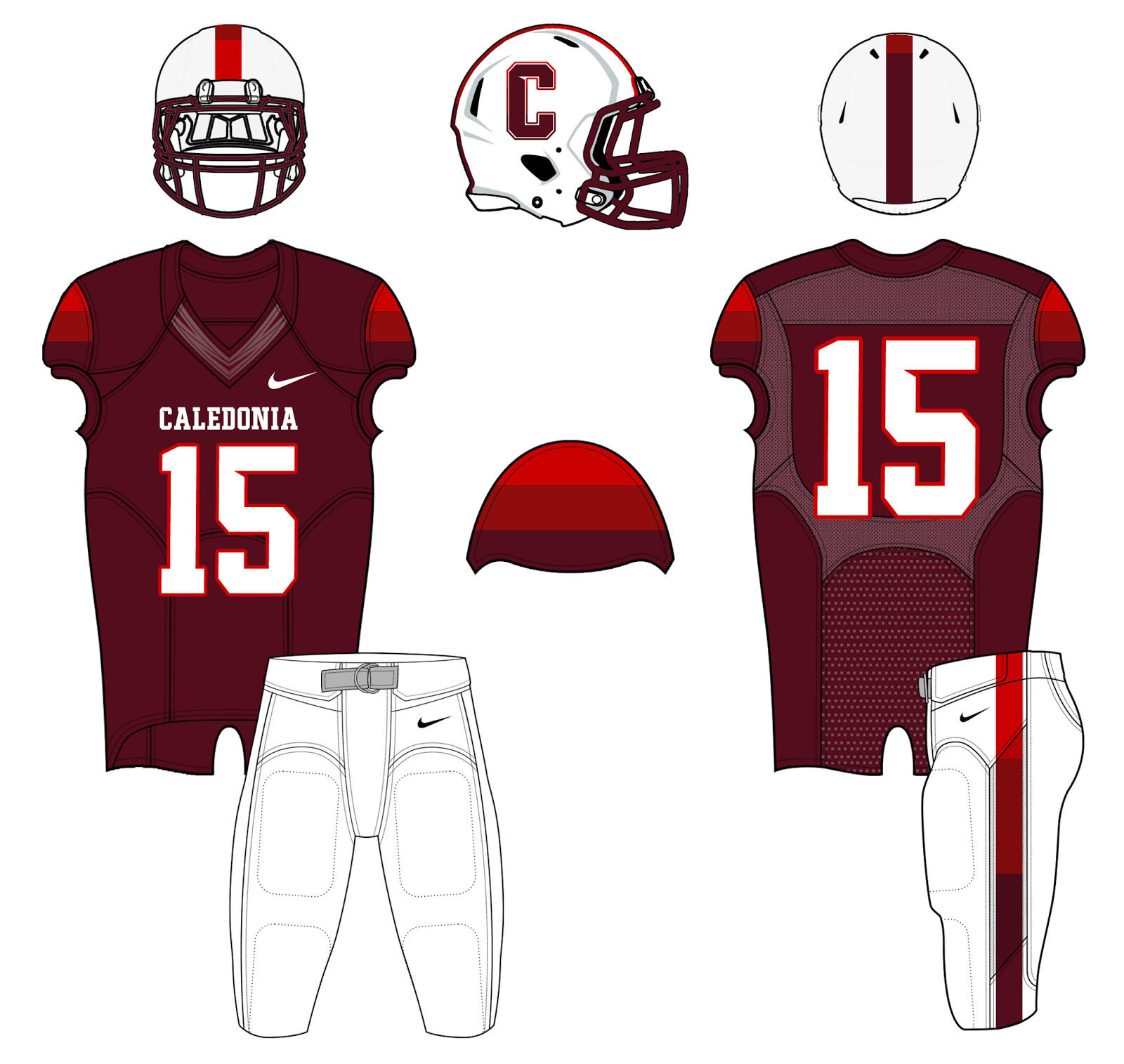 Mississippi High School Football Helmets Caledonia