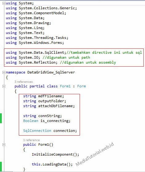 VISUAL C# No.39: Penerapan OleDb dan SQL SERVER pada DataGridView (ADO ...