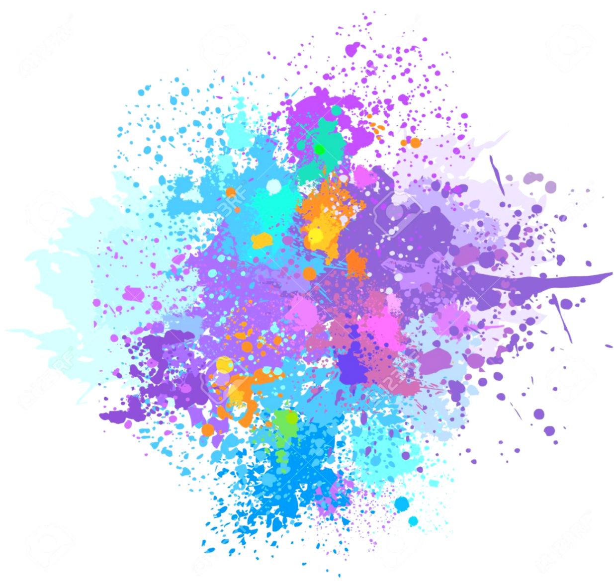 Download Colorful Paint Splatter Background | Wallpapers Emoji
