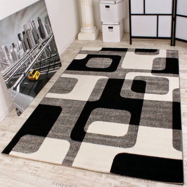 Carpet in black and white &#8211; wonderful ideas