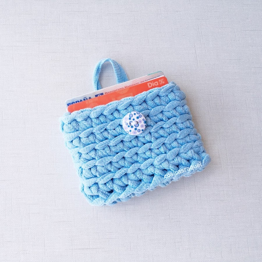 monedero tarjetero de crochet