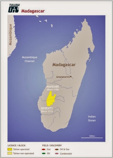 La compagnie Tullow Oil Plc est confiante sur ses sites de forage à Madagascar