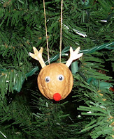 Walnut shell ornaments