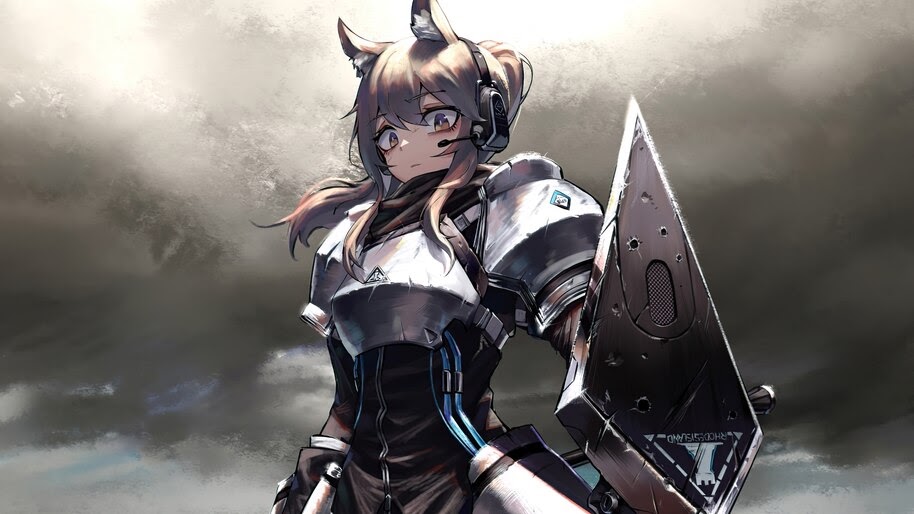 Arknights, Nearl, Anime, Girl, Warrior, 4K, #6.513