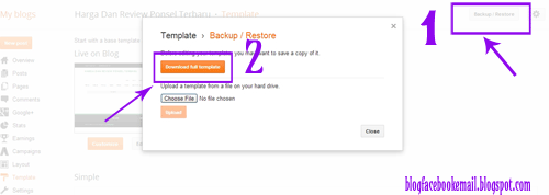 cara mengganti template blog