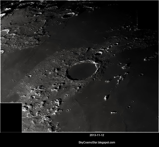 Mosaico lunar de las inmediaciones del crater platon