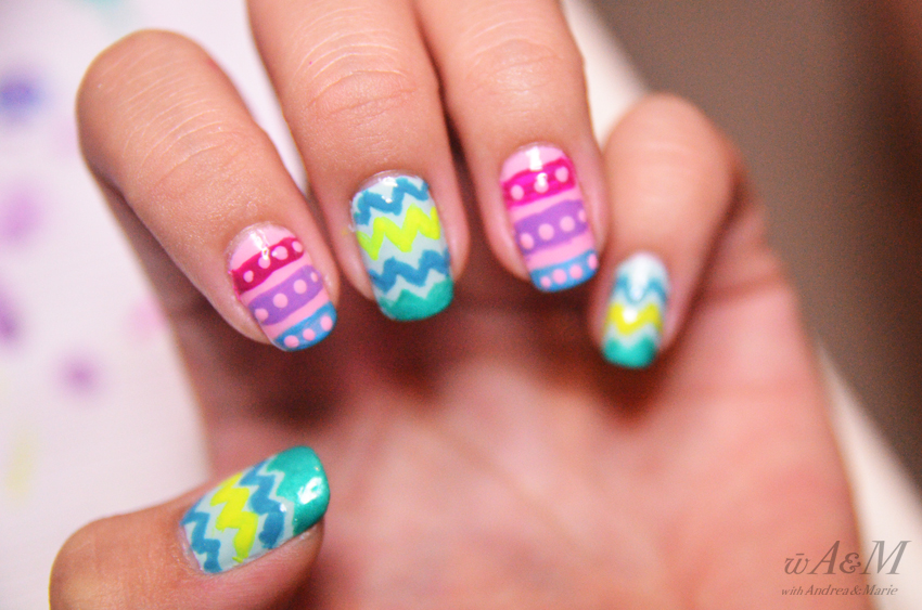 withAndrea&Marie: Neon & Pastels Easter Egg Nails