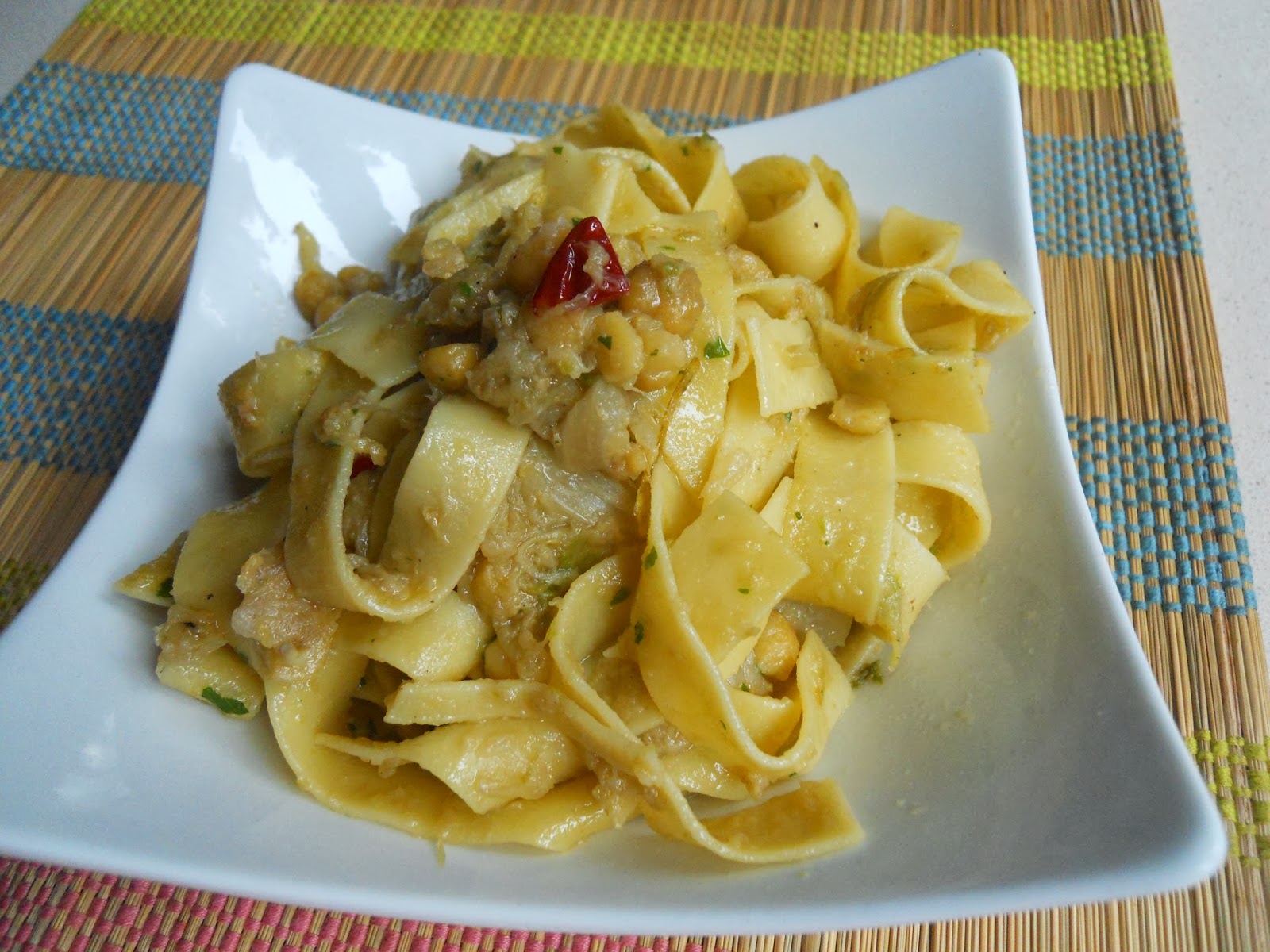 tagliatelle verza e ceci