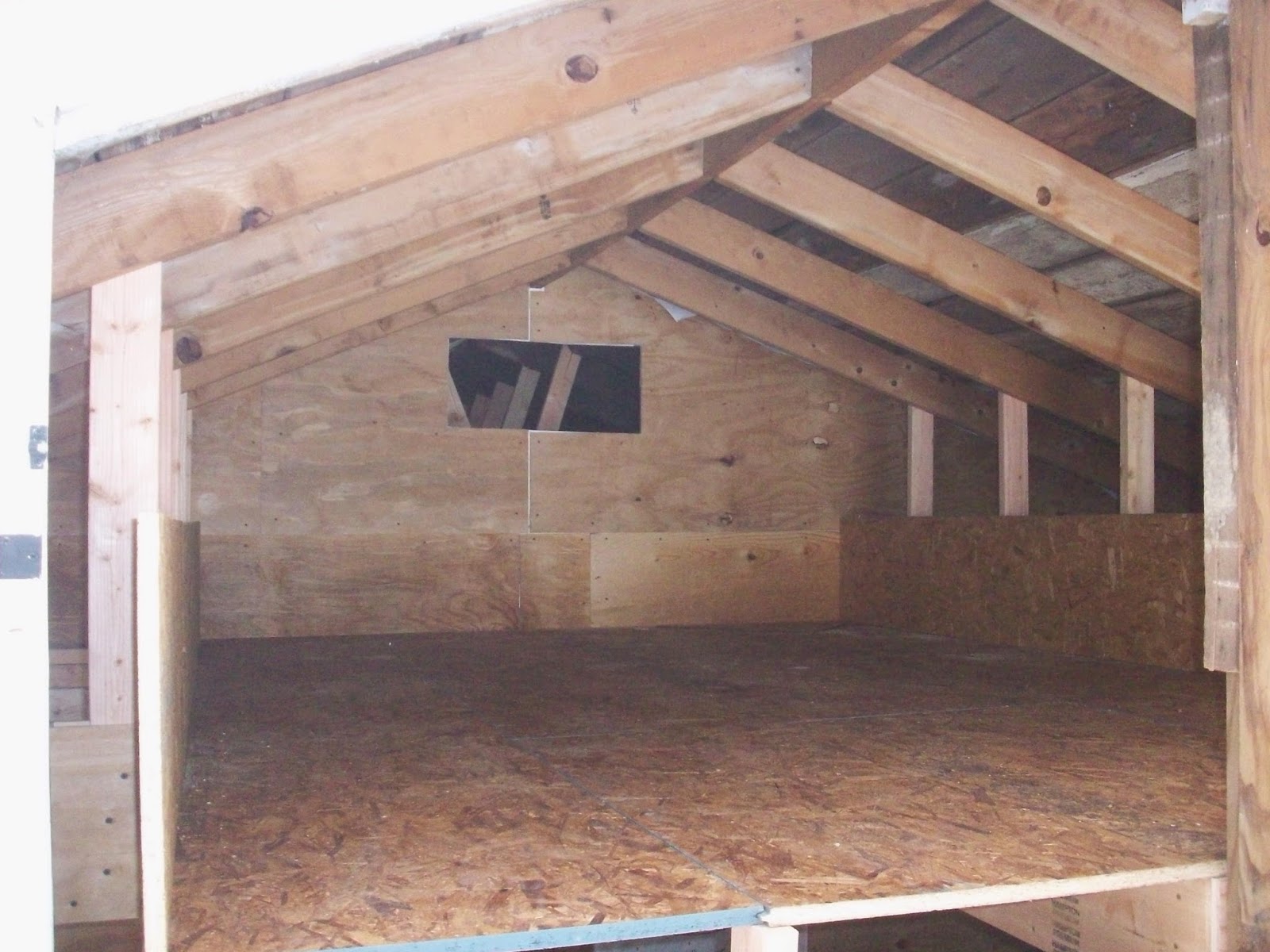 4 acres and a stream Garage Attic Storage