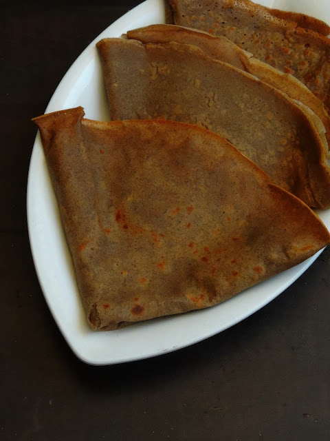 Eggless Buckwheat Crepes, Galette de sarrasin