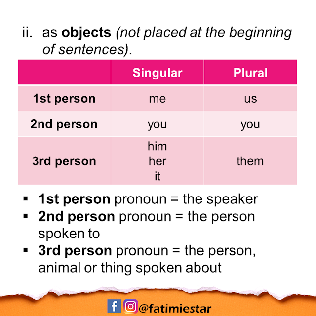 PERSONAL PRONOUNS